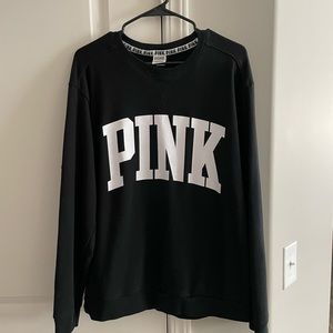 VSPink black crew neck.